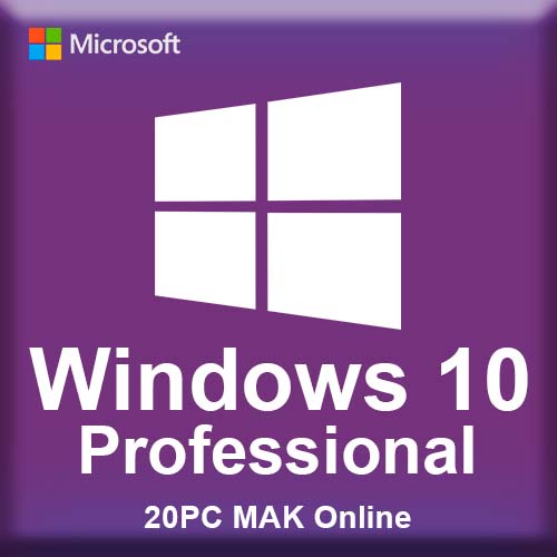 Microsoft Windows 10 Professional 20PC MAK Online